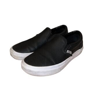 VANS • Perf Leather Classic Slip-Ons • Size 6